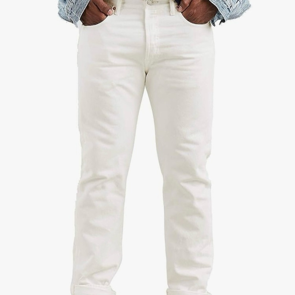 NWOT Men’s Levi’s 501 Original Fit White Jeans 👖 Size 32Wx30L